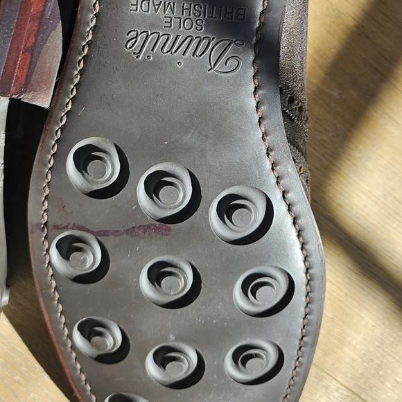 Crockett & Jones waxed suede wingtip chukka - Picture 7 of 7